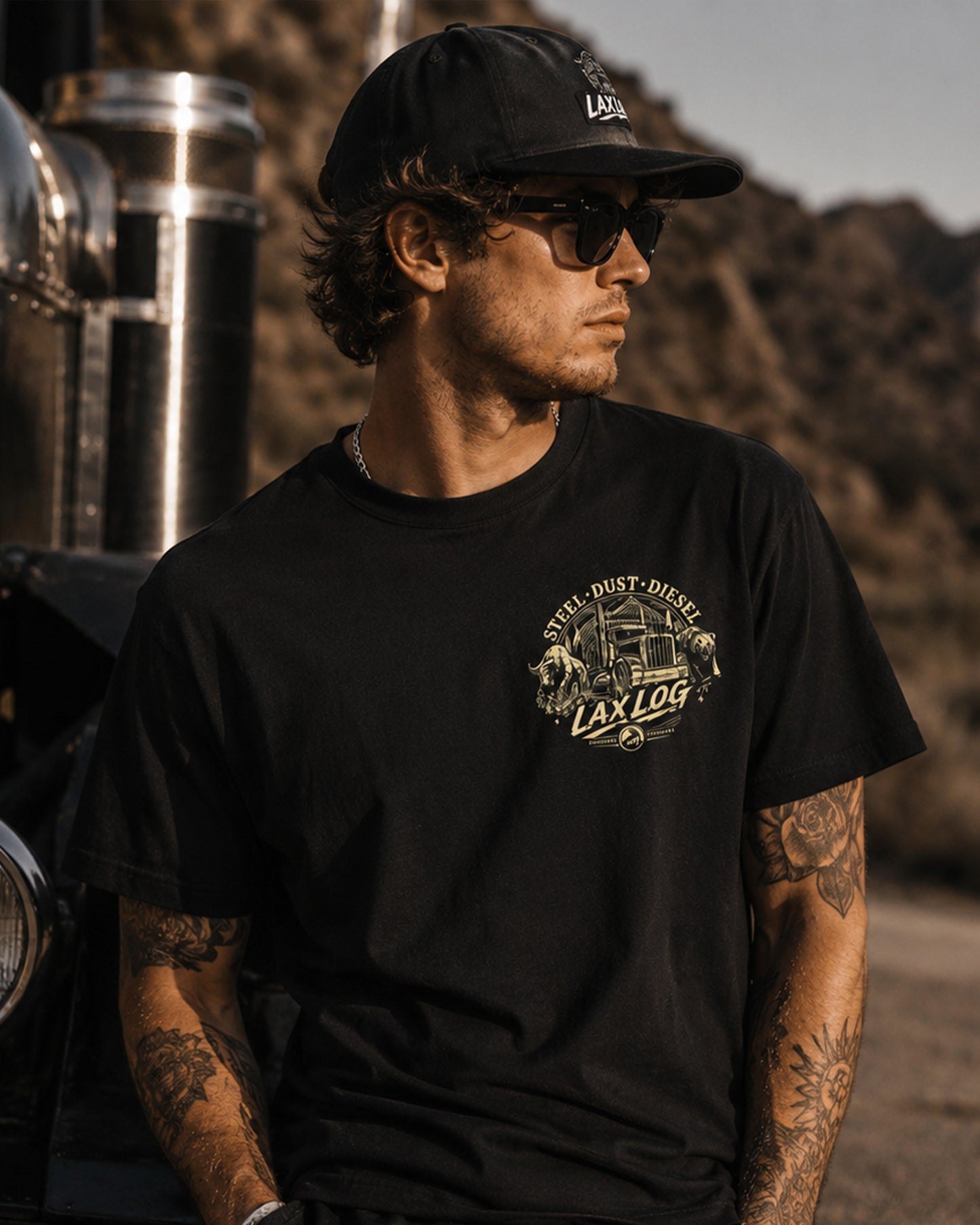 Fit T‑Shirt — Steel, Dust & Diesel
